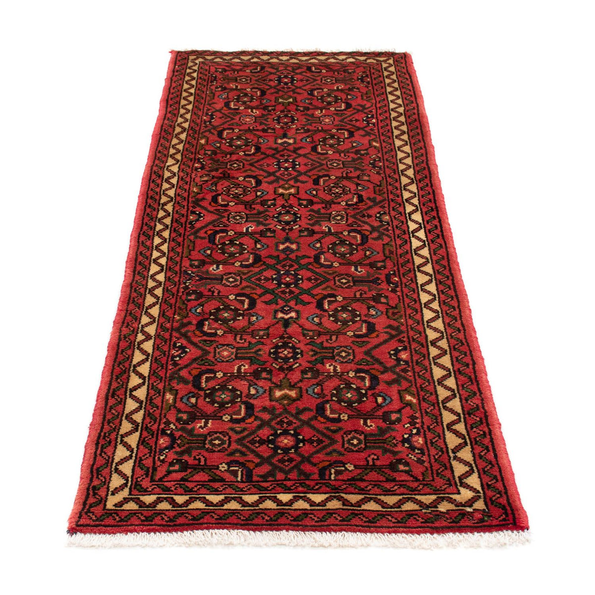 Tapis de couloir Tapis persan - Nomadic - 190 x 68 cm - rouge foncé