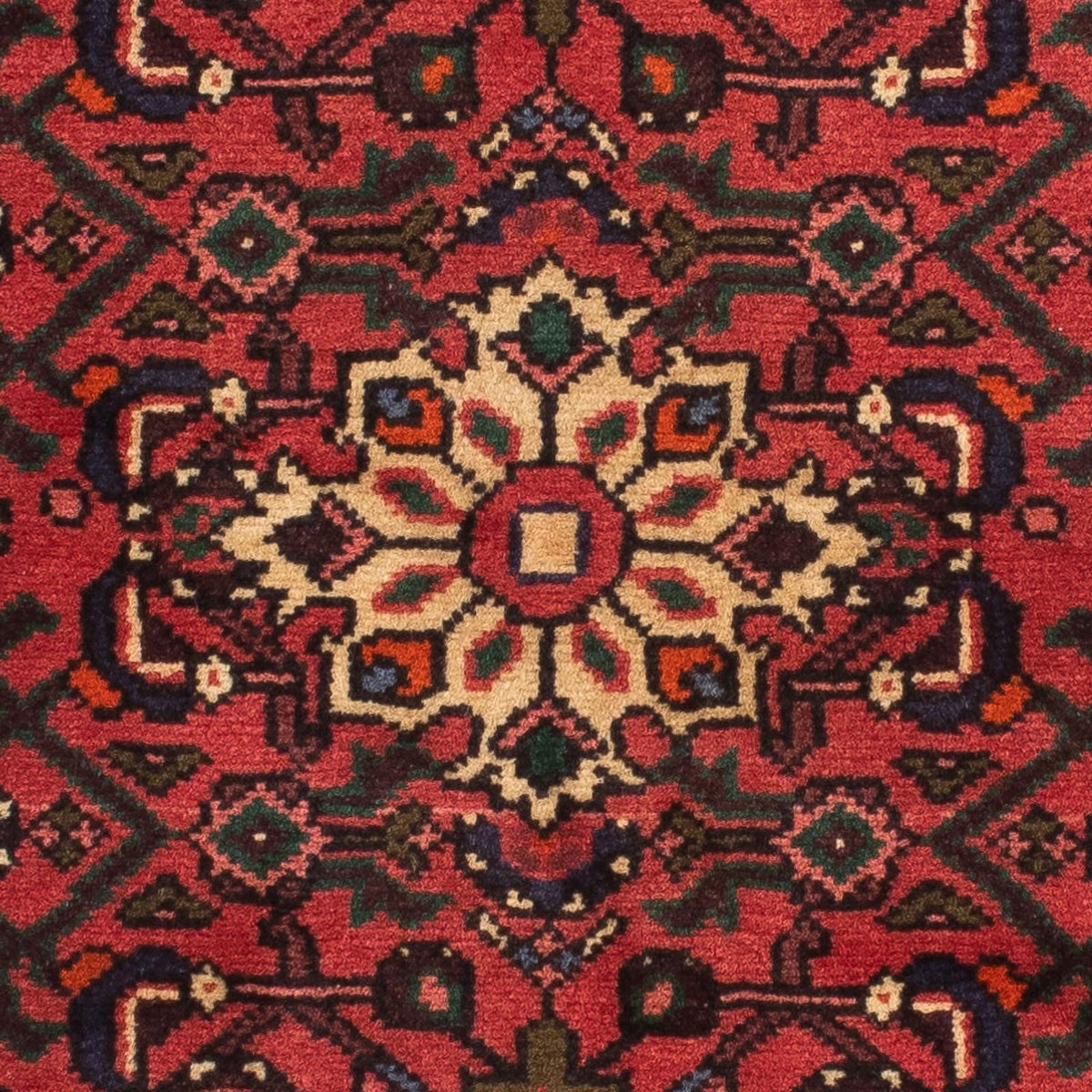 Tapis de couloir Tapis persan - Nomadic - 196 x 70 cm - rouge foncé