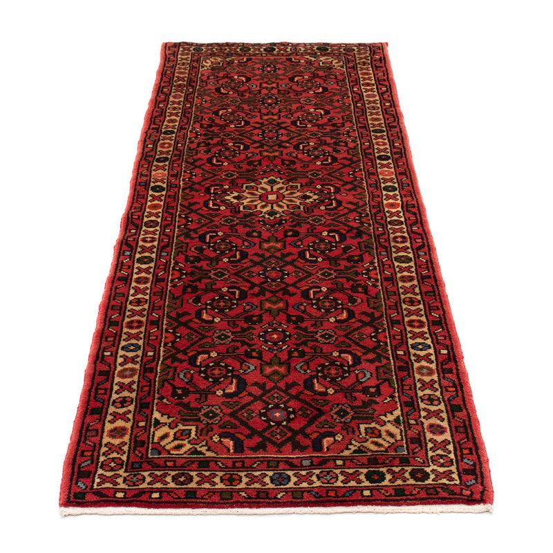 Tapis de couloir Tapis persan - Nomadic - 196 x 70 cm - rouge foncé