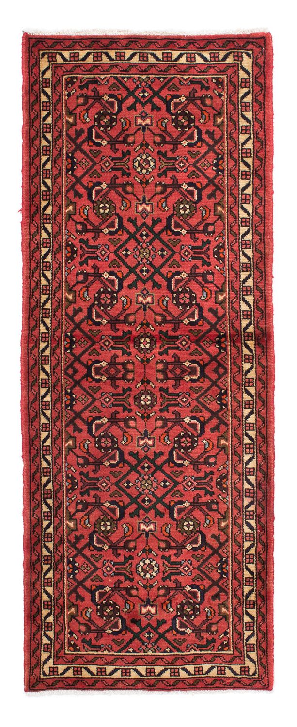 Tapis de couloir Tapis persan - Nomadic - 198 x 70 cm - rouge foncé