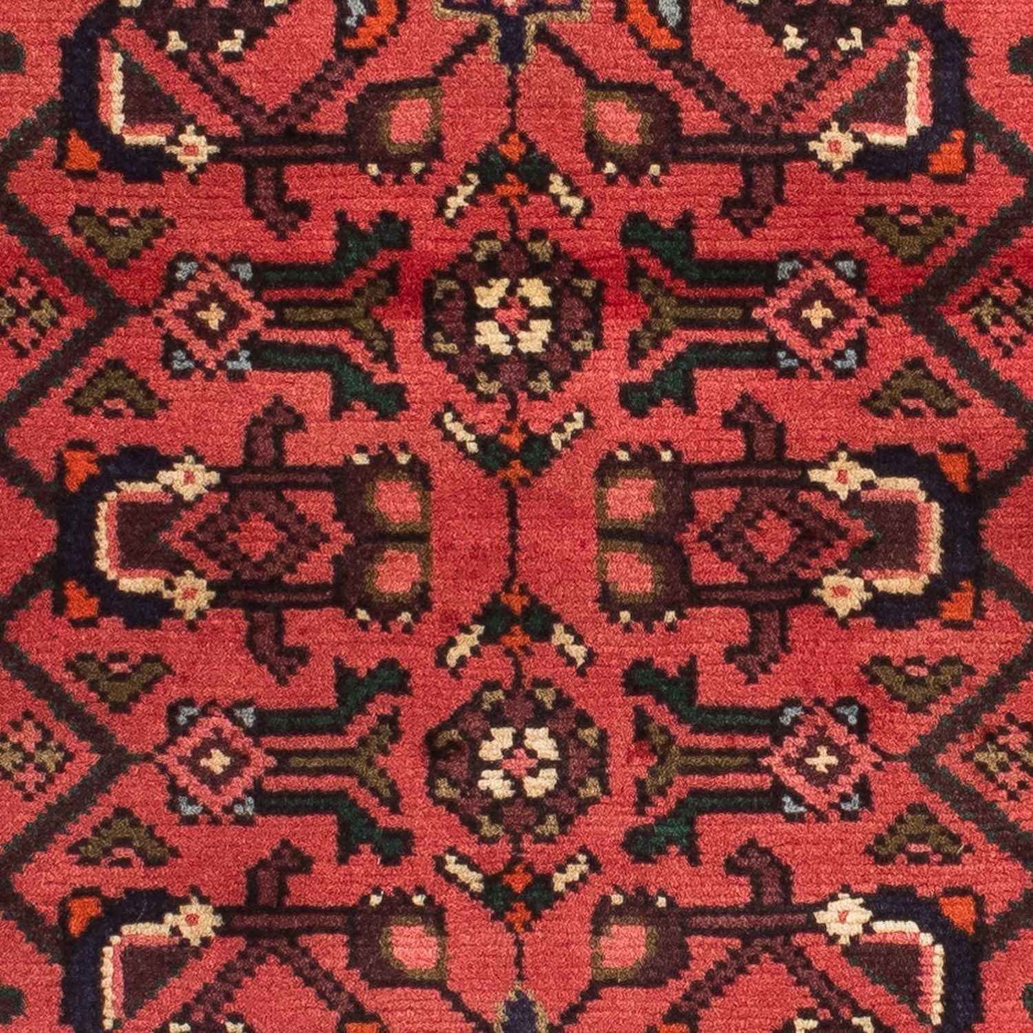 Tapis de couloir Tapis persan - Nomadic - 198 x 70 cm - rouge foncé