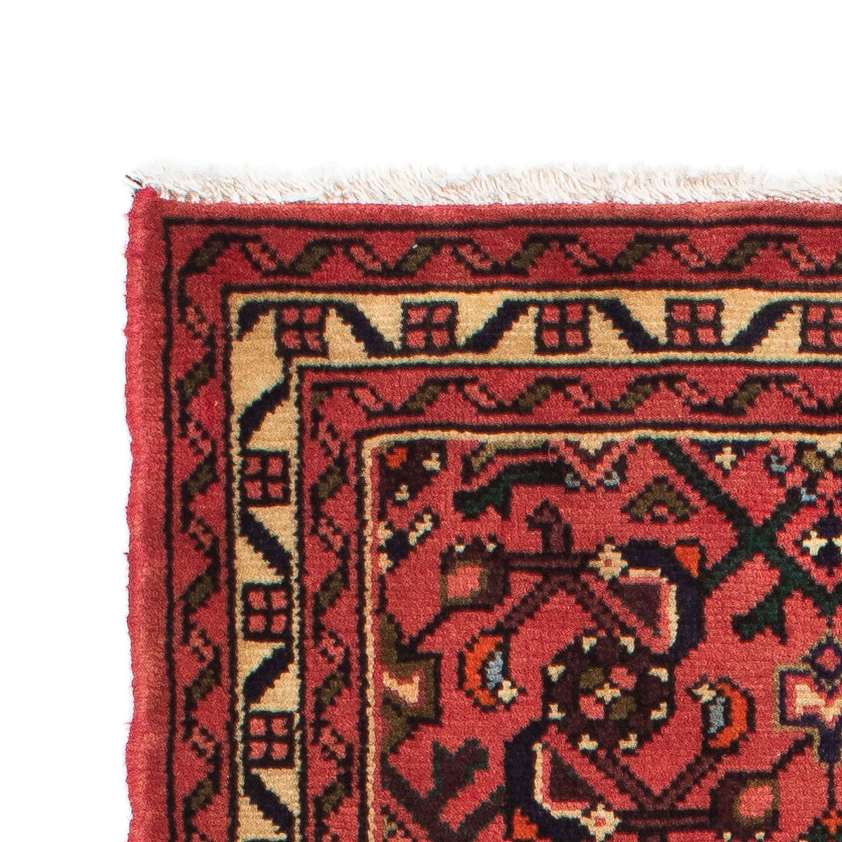 Tapis de couloir Tapis persan - Nomadic - 198 x 70 cm - rouge foncé