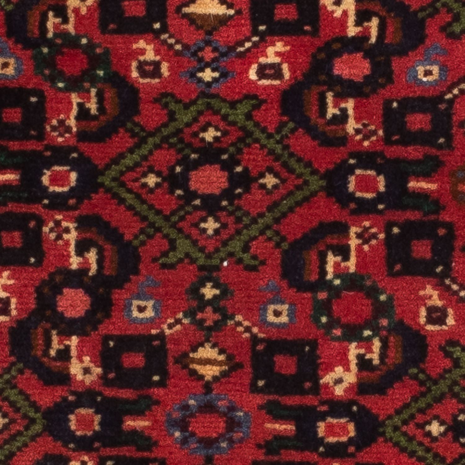 Tapis de couloir Tapis persan - Nomadic - 193 x 65 cm - rouge foncé