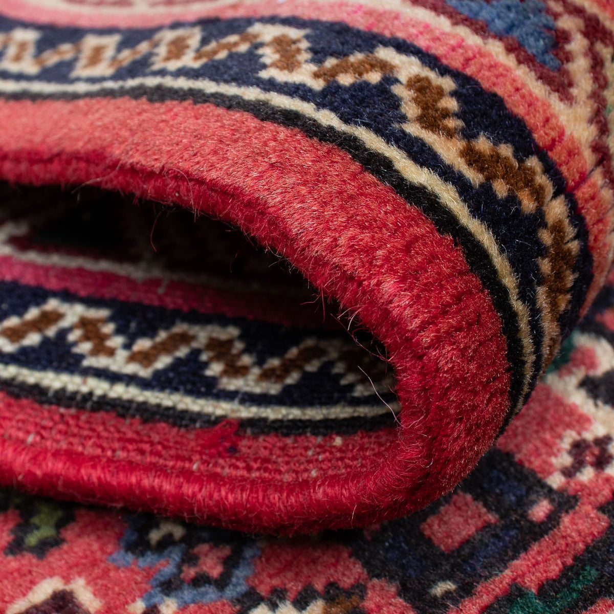 Tapis de couloir Tapis persan - Nomadic - 193 x 65 cm - rouge foncé