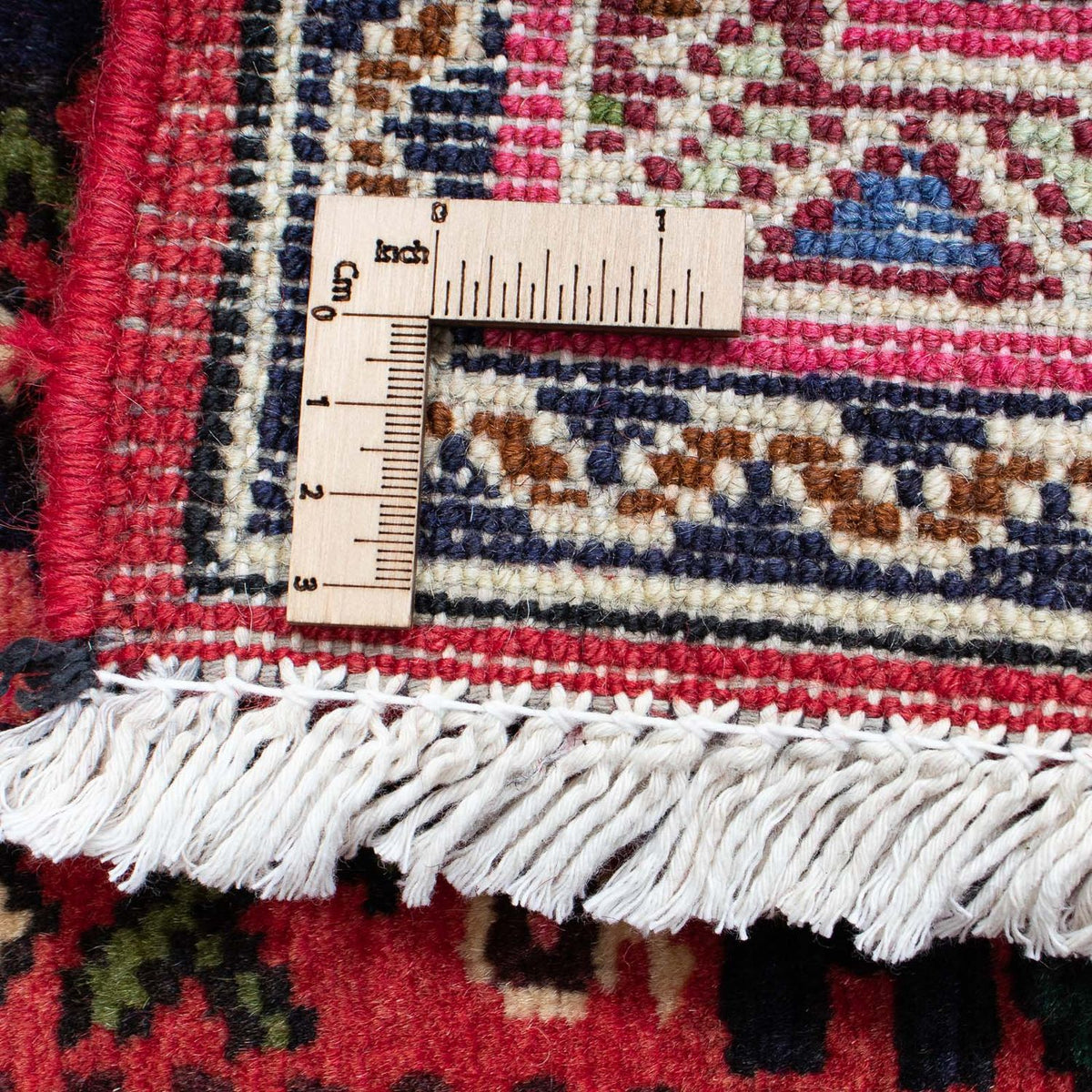 Tapis de couloir Tapis persan - Nomadic - 193 x 65 cm - rouge foncé