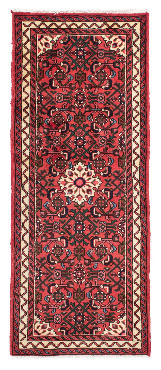 Tapis de couloir Tapis persan - Nomadic - 190 x 80 cm - rouge foncé