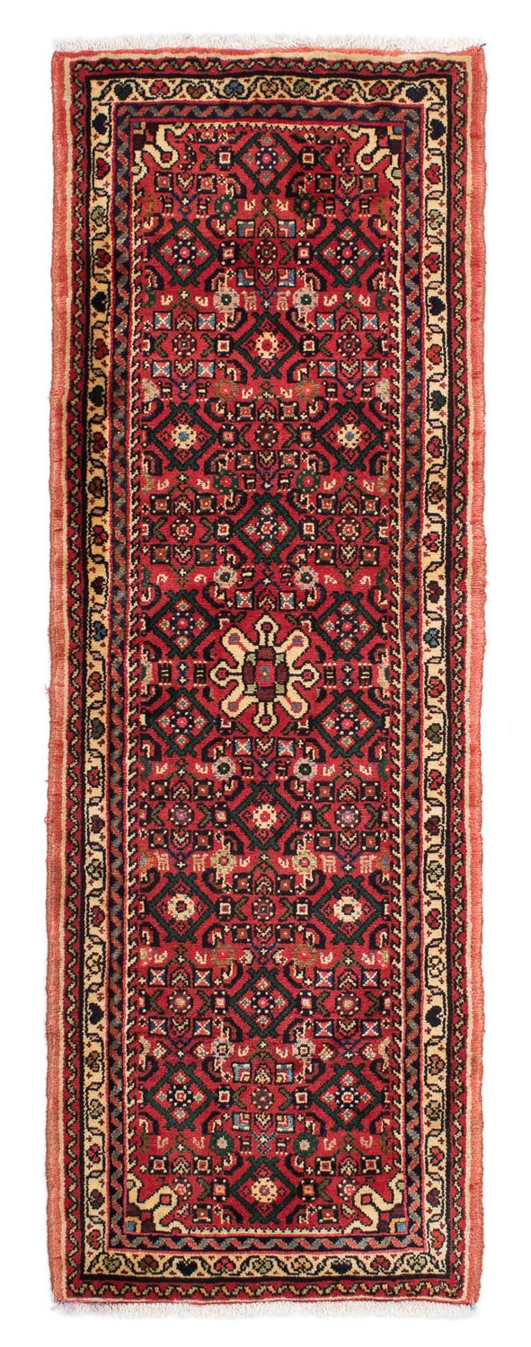Tapis de couloir Tapis persan - Nomadic - 205 x 70 cm - rouge foncé