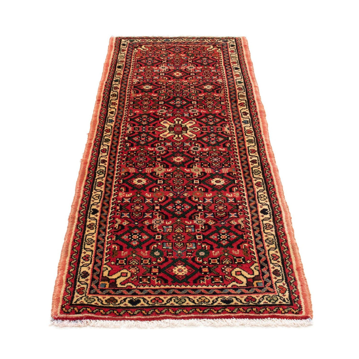 Tapis de couloir Tapis persan - Nomadic - 205 x 70 cm - rouge foncé