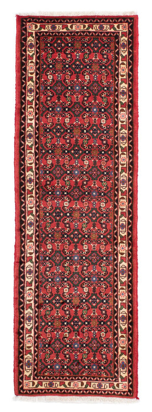 Tapis de couloir Tapis persan - Nomadic - 205 x 65 cm - rouge foncé