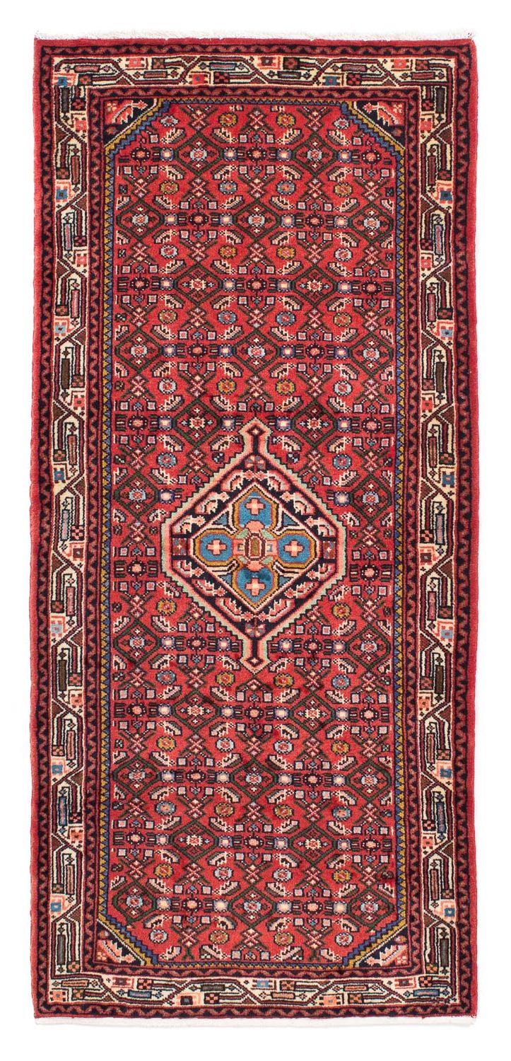 Tapis de couloir Tapis persan - Nomadic - 190 x 82 cm - rouge foncé