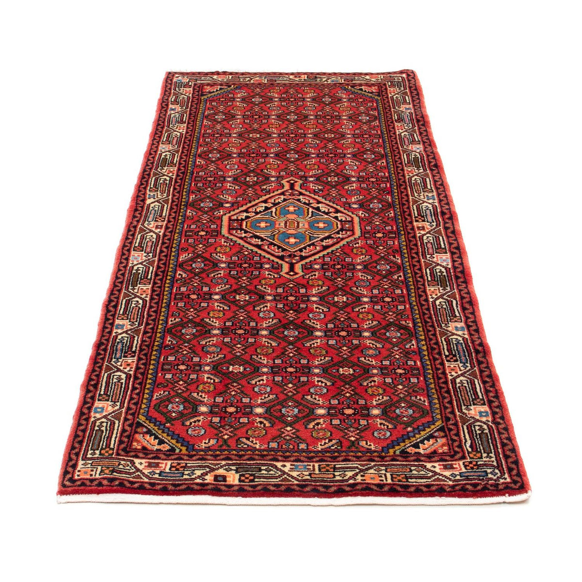 Tapis de couloir Tapis persan - Nomadic - 190 x 82 cm - rouge foncé