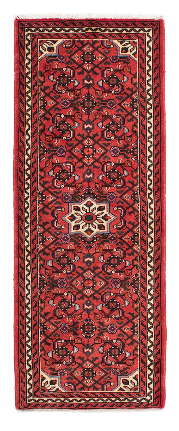 Tapis de couloir Tapis persan - Nomadic - 198 x 75 cm - rouge foncé