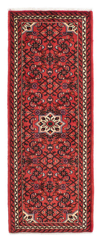 Tapis de couloir Tapis persan - Nomadic - 198 x 75 cm - rouge foncé