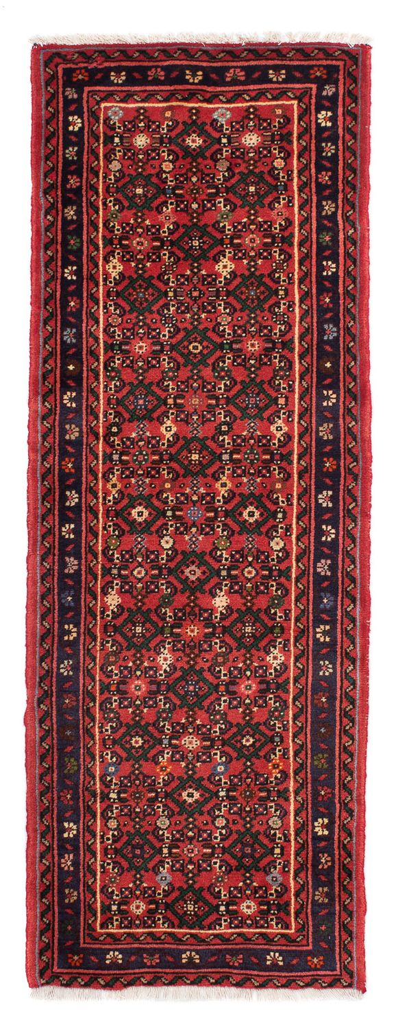 Tapis de couloir Tapis persan - Nomadic - 205 x 70 cm - rouge foncé