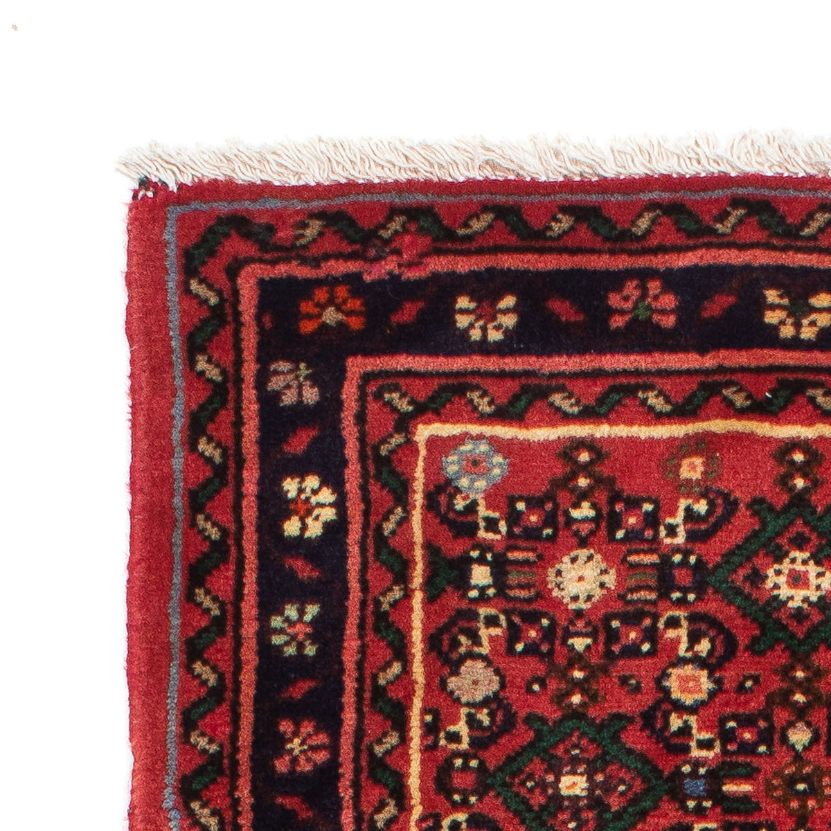 Tapis de couloir Tapis persan - Nomadic - 205 x 70 cm - rouge foncé