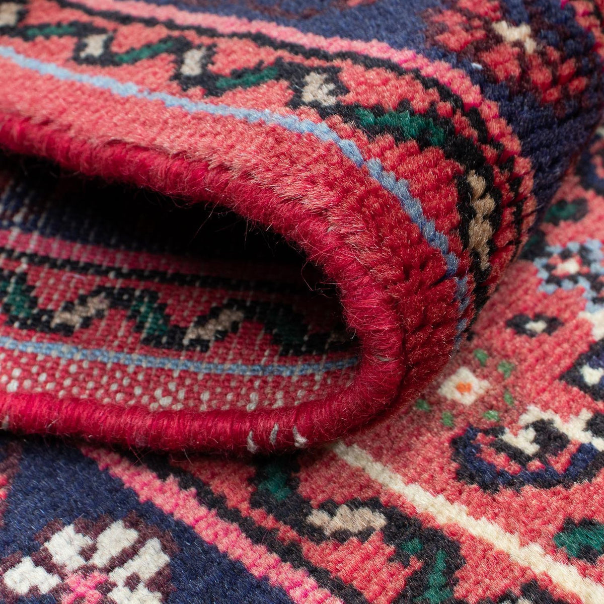 Tapis de couloir Tapis persan - Nomadic - 205 x 70 cm - rouge foncé