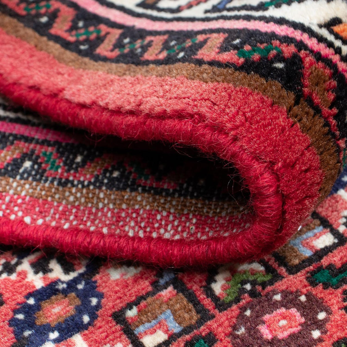 Tapis de couloir Tapis persan - Nomadic - 205 x 75 cm - rouge foncé