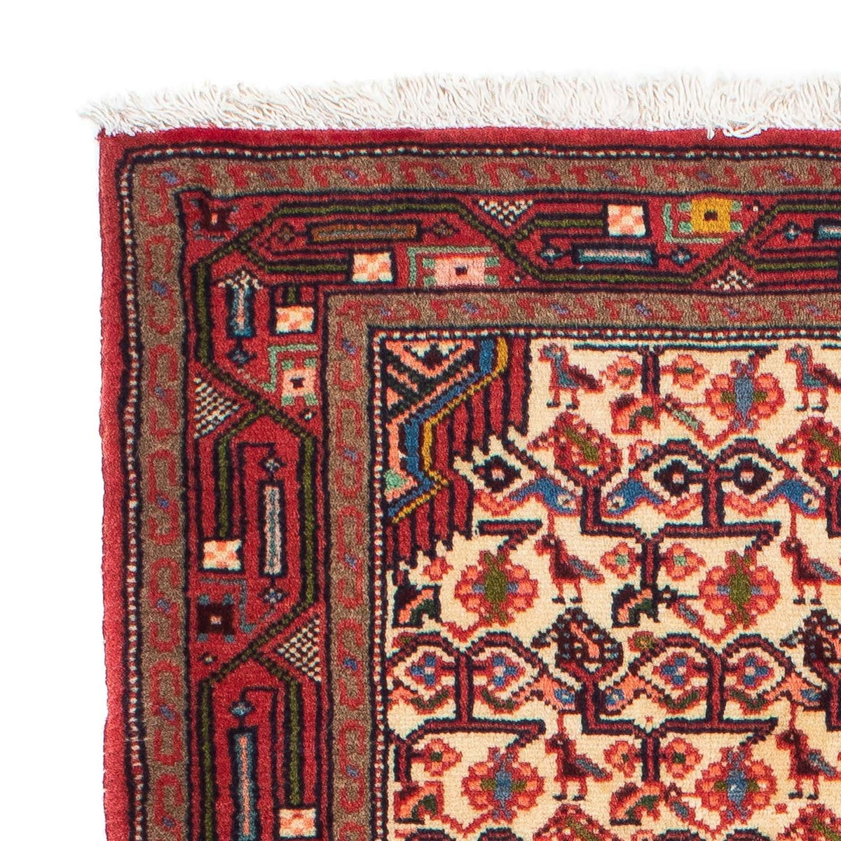 Tapis de couloir Tapis persan - Nomadic - 195 x 82 cm - rouge clair