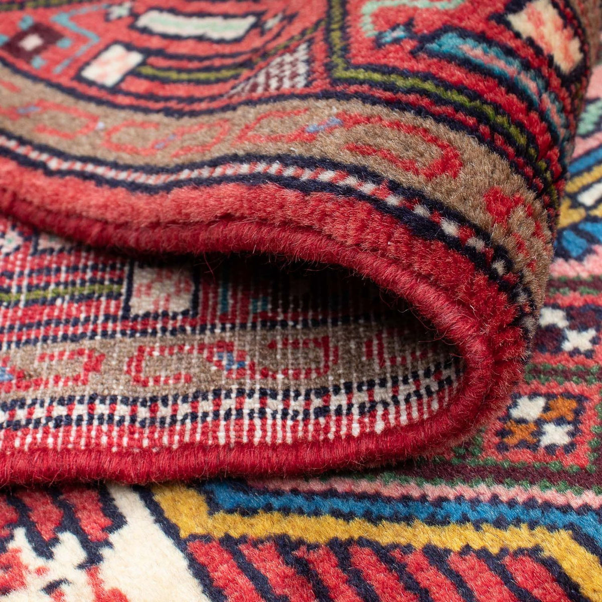 Tapis de couloir Tapis persan - Nomadic - 195 x 82 cm - rouge clair