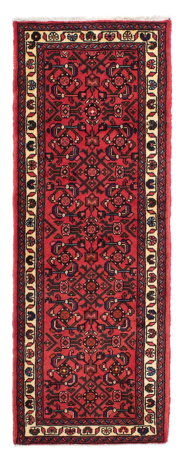 Tapis de couloir Tapis persan - Nomadic - 195 x 70 cm - rouge foncé