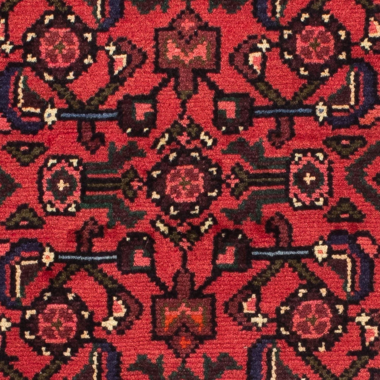 Tapis de couloir Tapis persan - Nomadic - 195 x 70 cm - rouge foncé