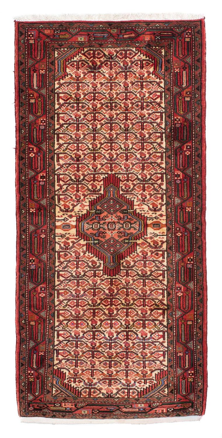 Tapis de couloir Tapis persan - Nomadic - 190 x 88 cm - rouge clair