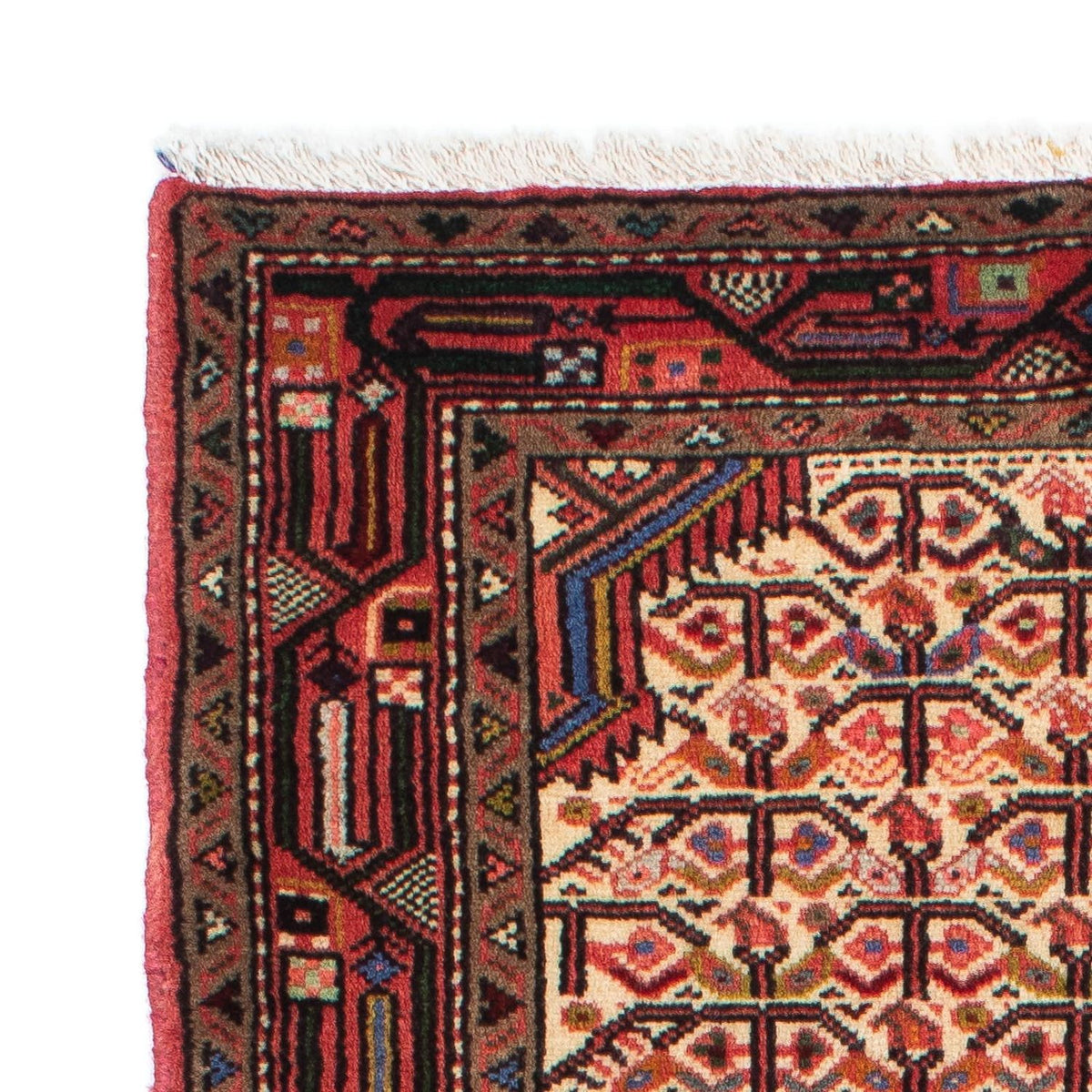 Tapis de couloir Tapis persan - Nomadic - 204 x 83 cm - rouge clair