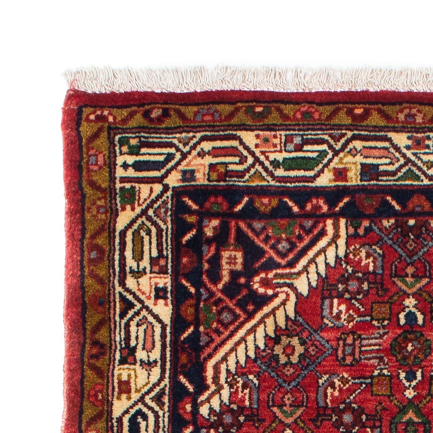 Tapis de couloir Tapis persan - Nomadic - 200 x 78 cm - rouge foncé
