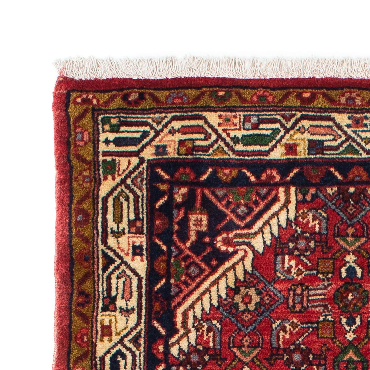 Tapis de couloir Tapis persan - Nomadic - 200 x 78 cm - rouge foncé