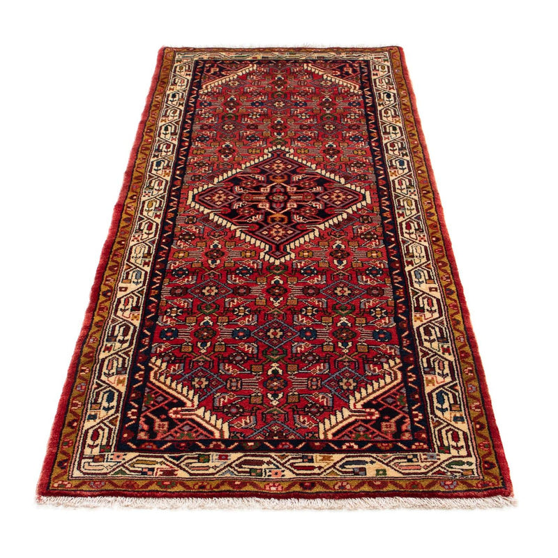 Tapis de couloir Tapis persan - Nomadic - 200 x 78 cm - rouge foncé
