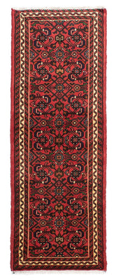 Tapis de couloir Tapis persan - Nomadic - 195 x 68 cm - rouge foncé