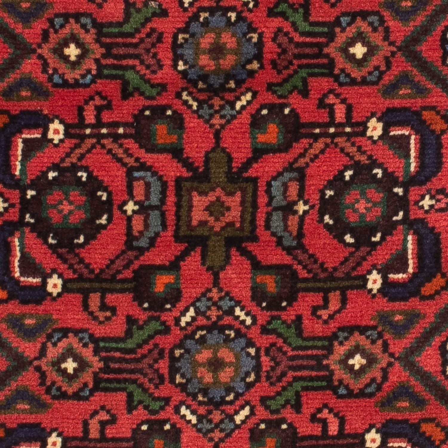 Tapis de couloir Tapis persan - Nomadic - 195 x 68 cm - rouge foncé