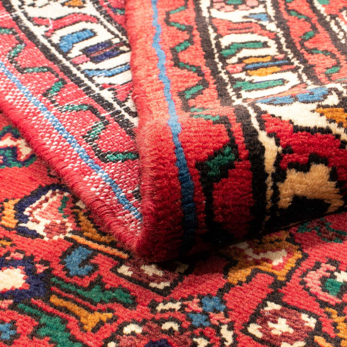 Tapis persan - Nomadic - 160 x 108 cm - rouge