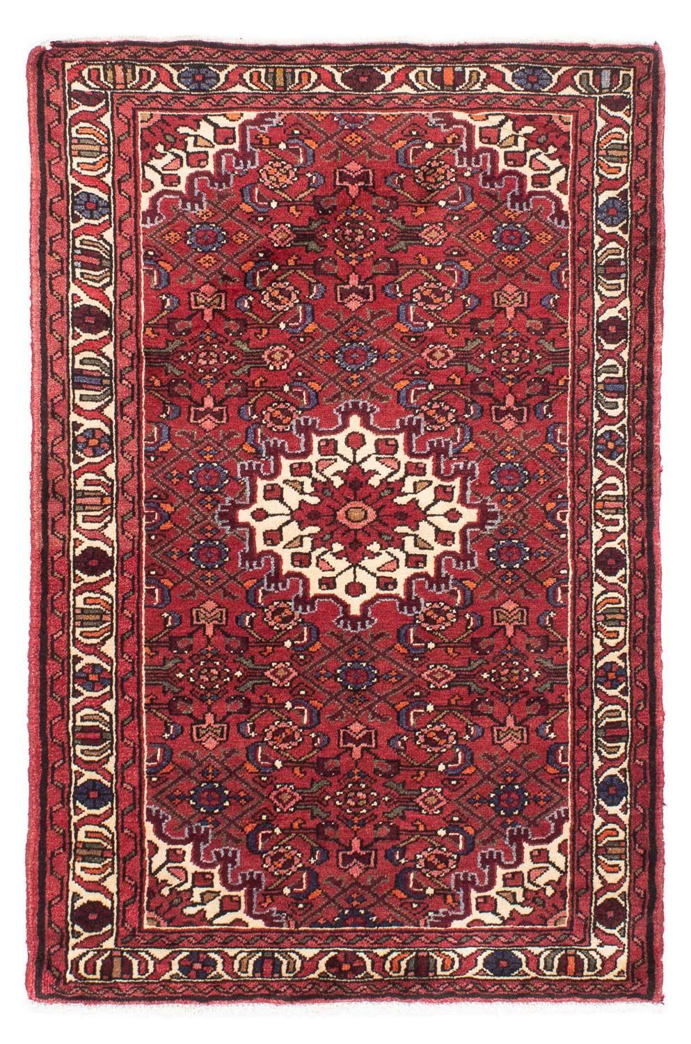 Tapis persan - Nomadic - 157 x 105 cm - rouge foncé