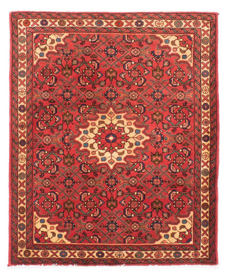 Tapis persan - Nomadic - 135 x 110 cm - rouge clair