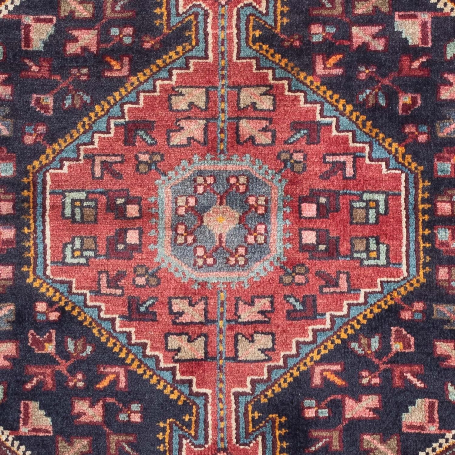 Tapis persan - Nomadic - 157 x 104 cm - bleu foncé