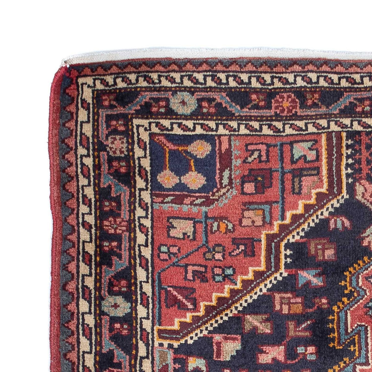 Tapis persan - Nomadic - 157 x 104 cm - bleu foncé