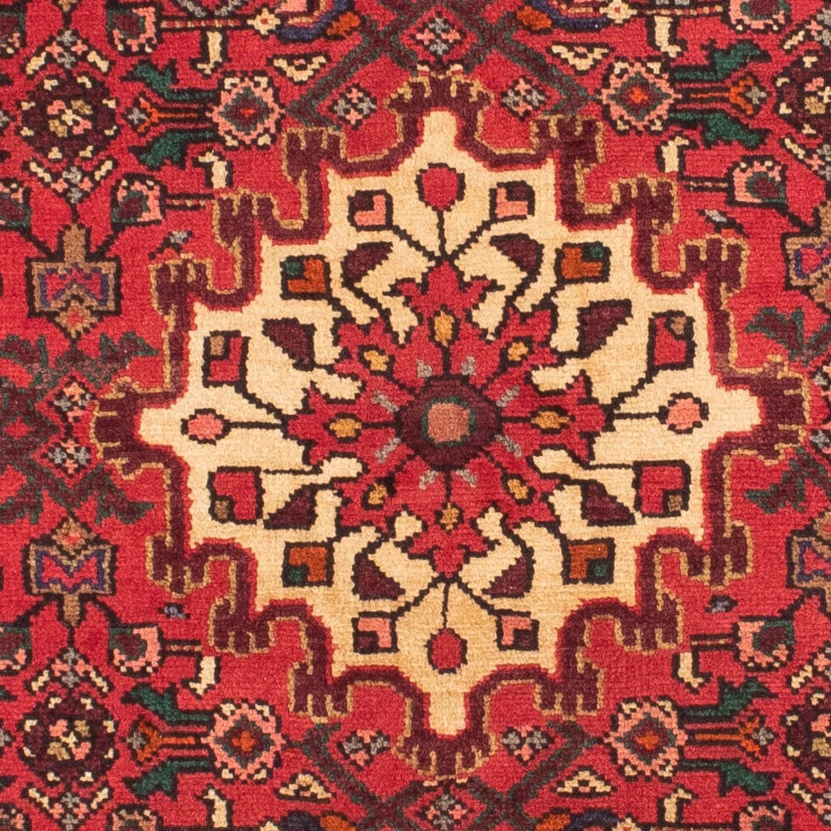 Tapis persan - Nomadic - 150 x 108 cm - rouge foncé