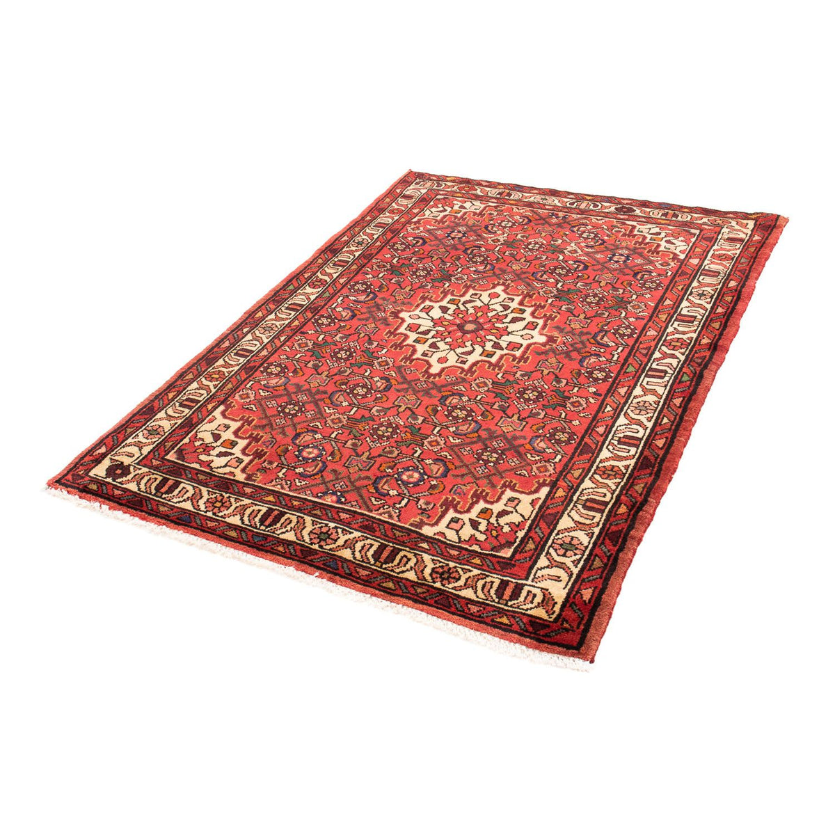 Tapis persan - Nomadic - 150 x 108 cm - rouge foncé