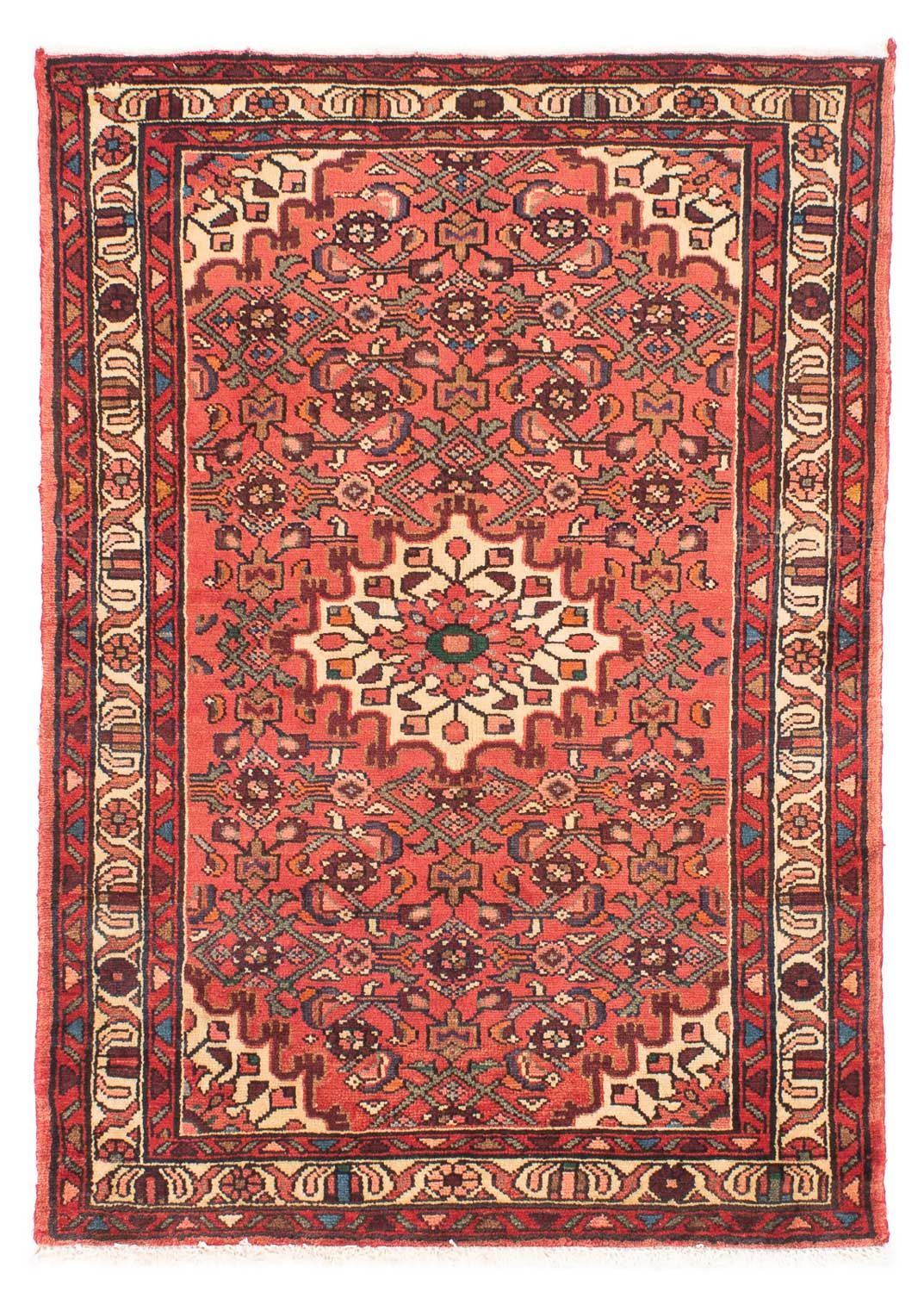 Tapis persan - Nomadic - 150 x 110 cm - rouge clair