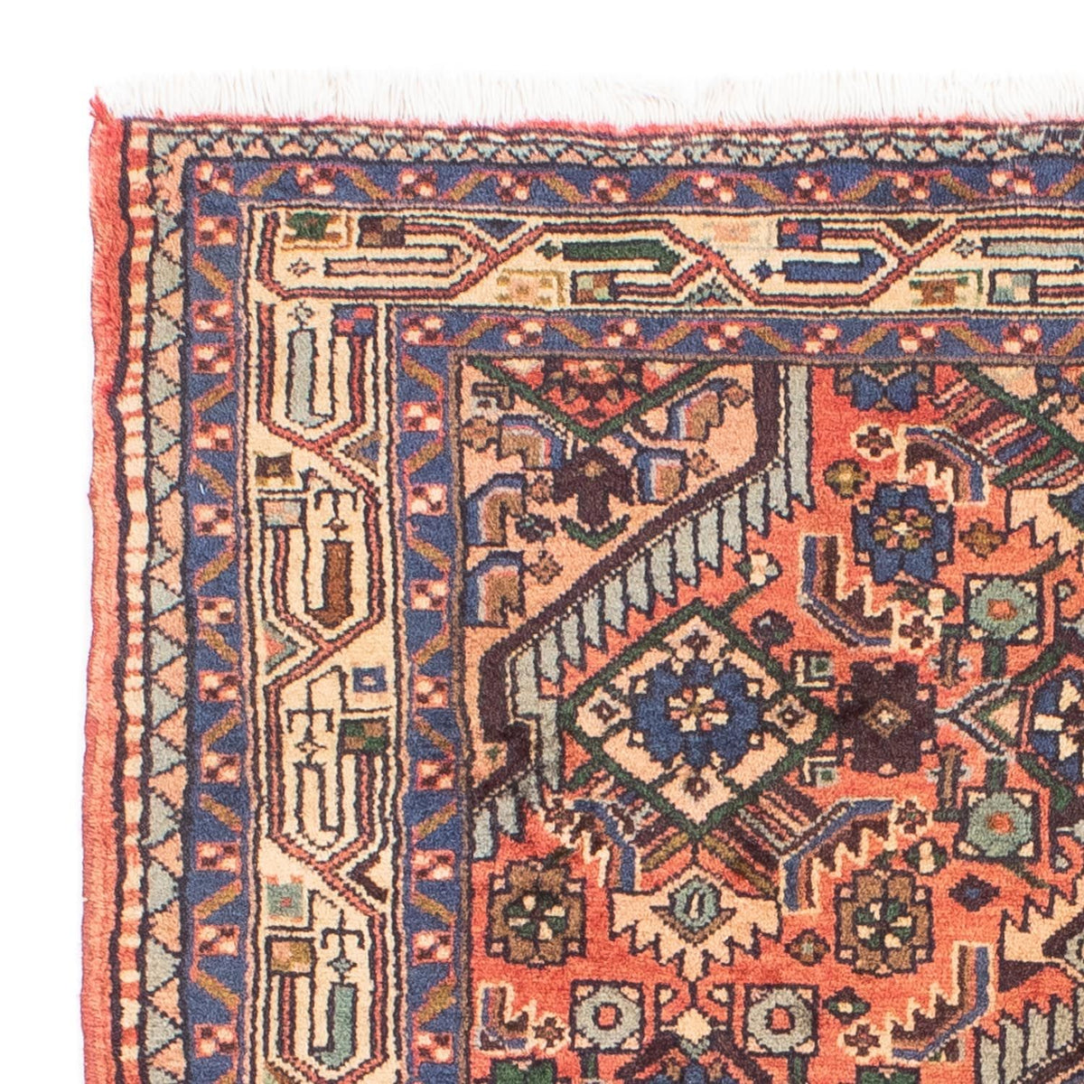 Tapis persan - Nomadic - 147 x 100 cm - rouge clair