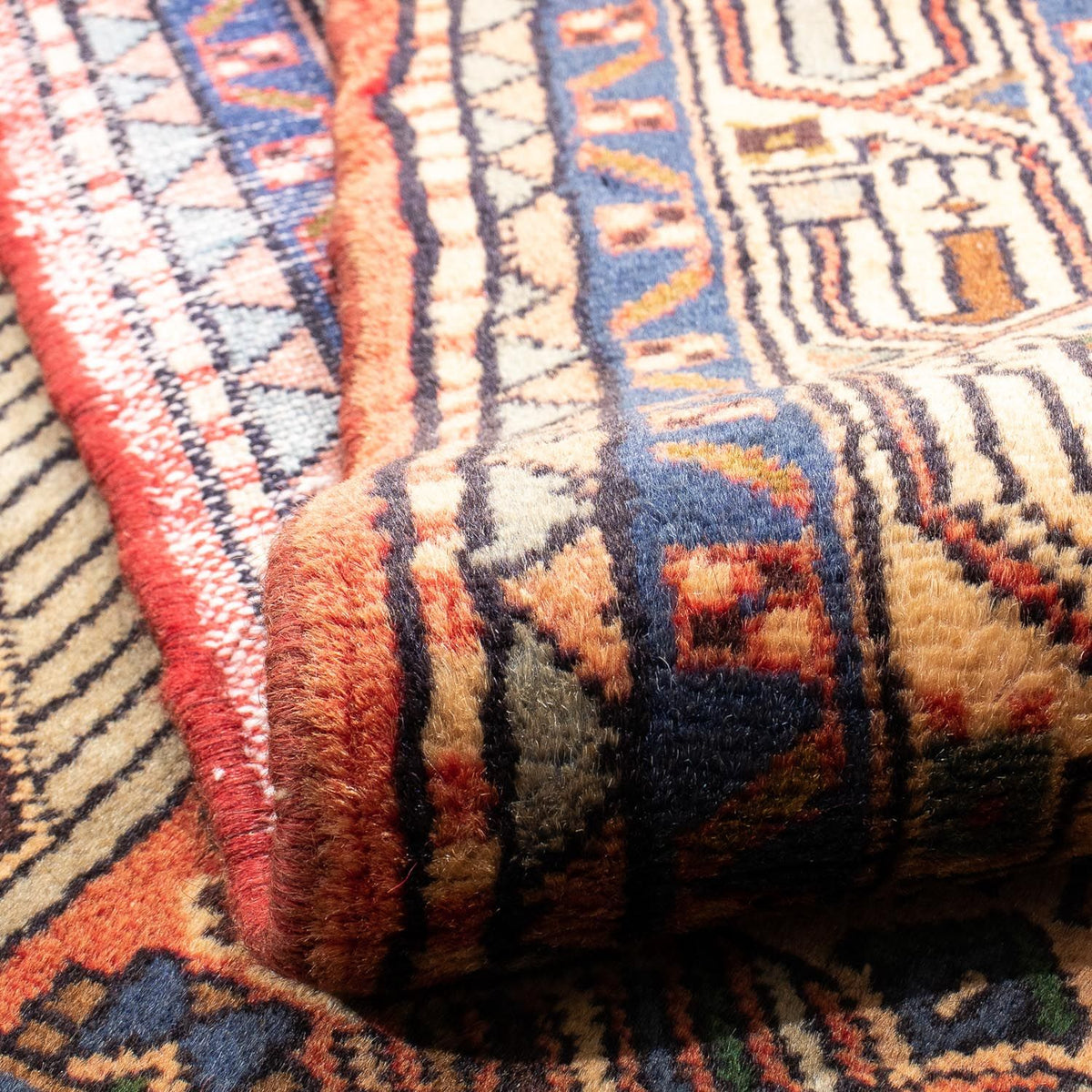 Tapis persan - Nomadic - 147 x 100 cm - rouge clair