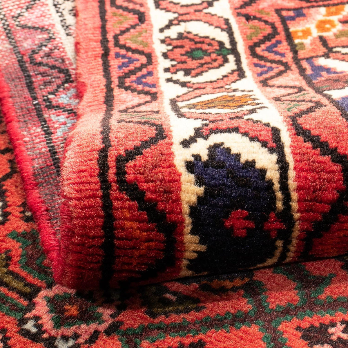 Tapis persan - Nomadic - 152 x 103 cm - rouge foncé