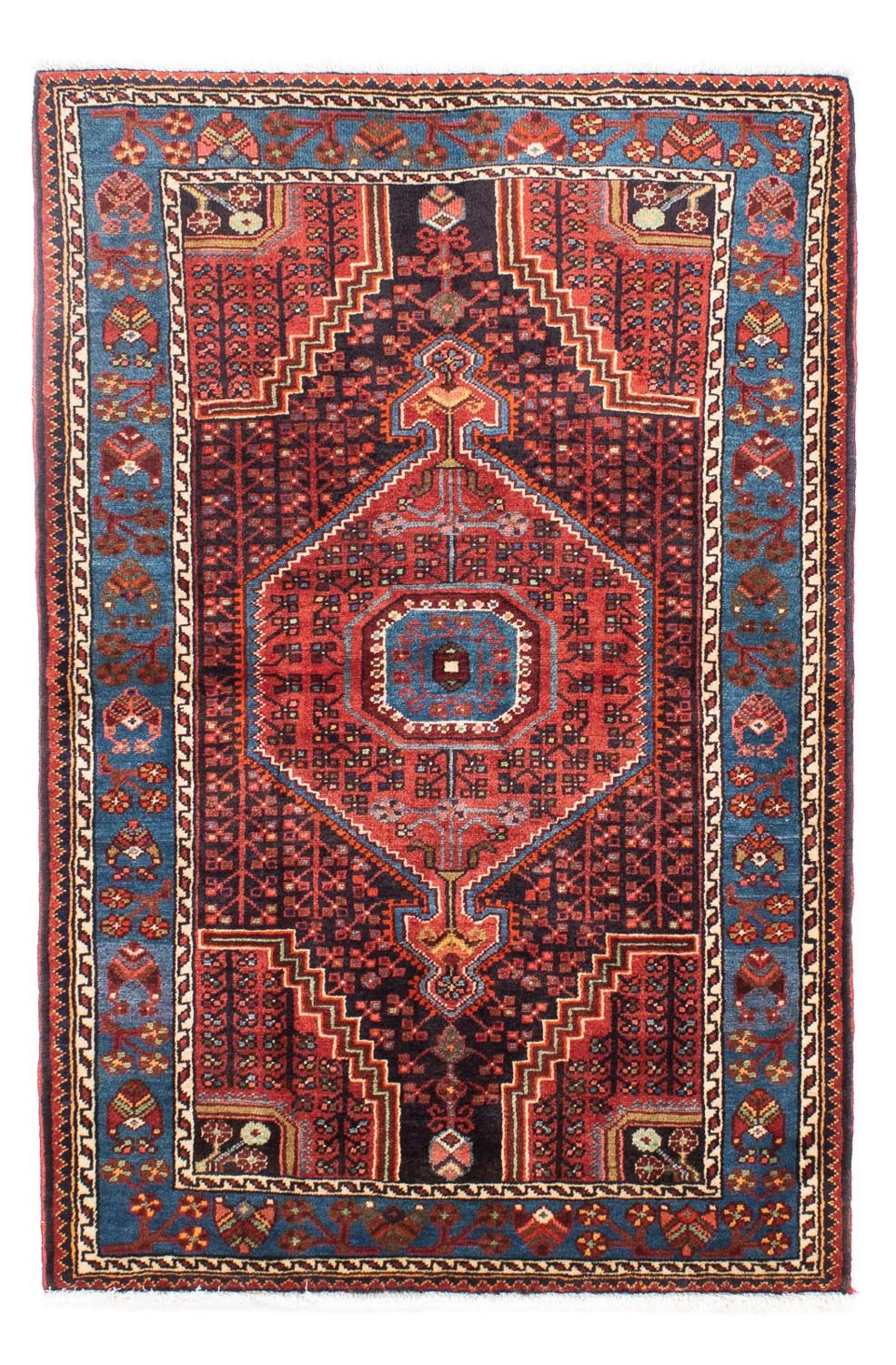 Tapis persan - Nomadic - 163 x 110 cm - rouge