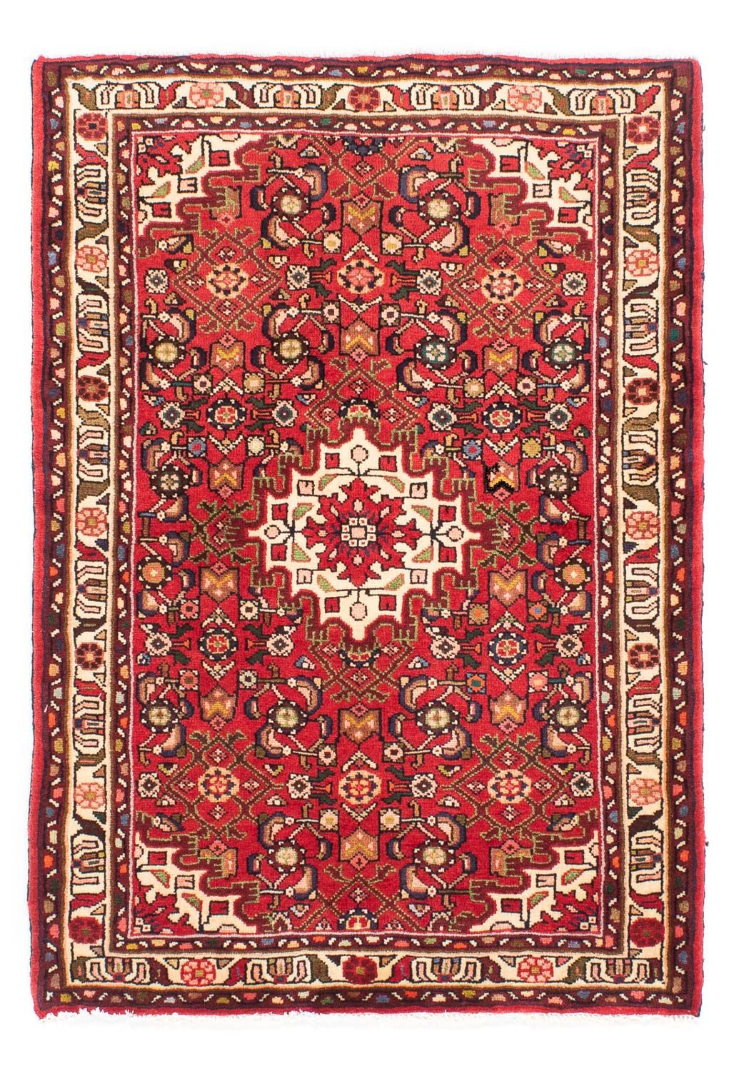 Tapis persan - Nomadic - 144 x 105 cm - rouge