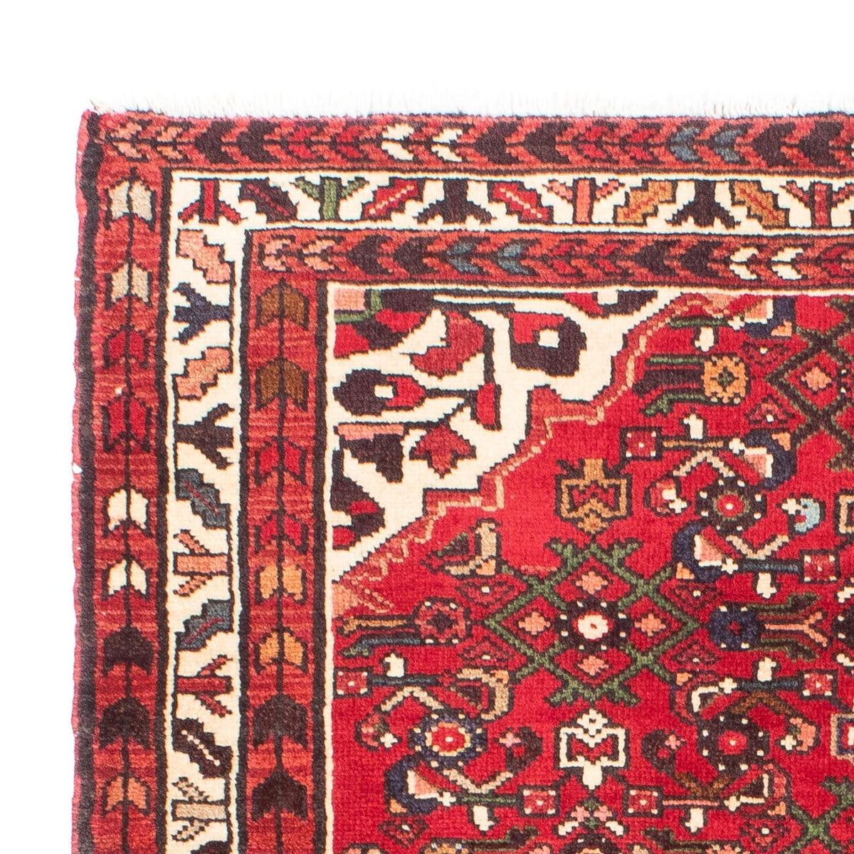 Tapis persan - Nomadic - 150 x 115 cm - rouge
