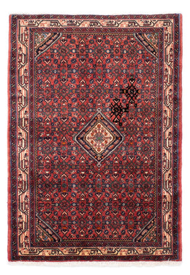 Tapis persan - Nomadic - 142 x 104 cm - rouge foncé