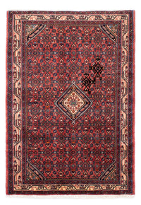 Tapis persan - Nomadic - 142 x 104 cm - rouge foncé
