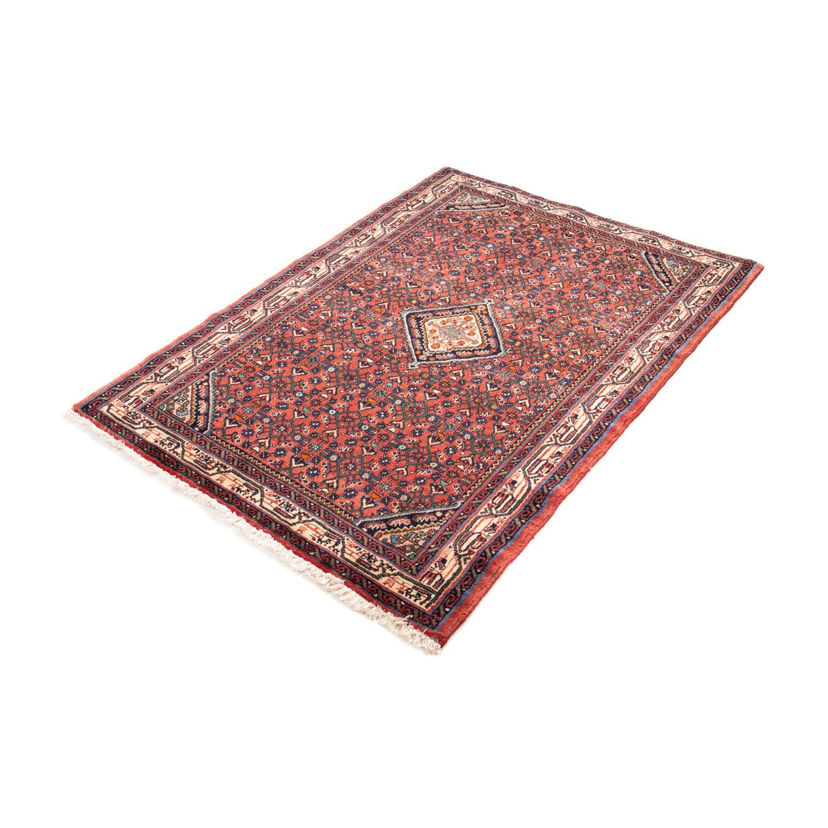Tapis persan - Nomadic - 142 x 104 cm - rouge foncé