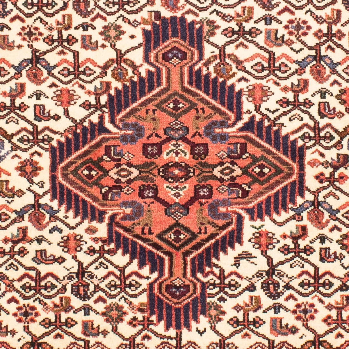 Tapis persan - Nomadic - 160 x 106 cm - beige